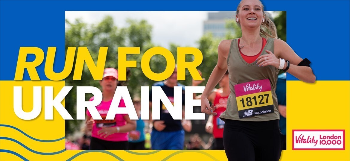 Run for Ukraine at the Vitality London 10,000